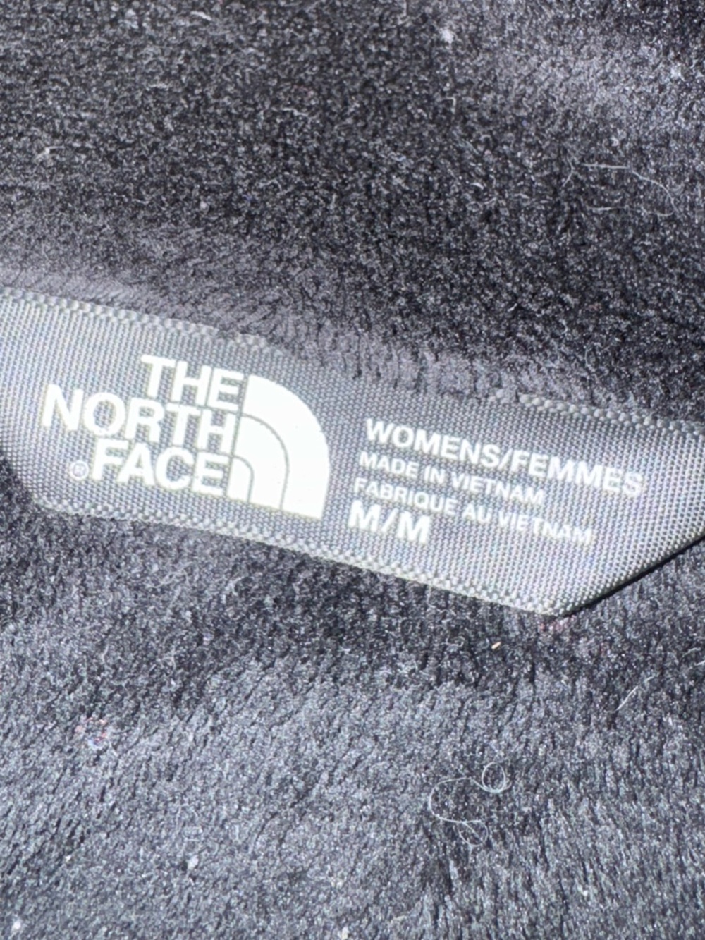 The North Face Black Windbreaker with Ultra Soft Minky Fleece Lining size Medium - Picture 3 of 6